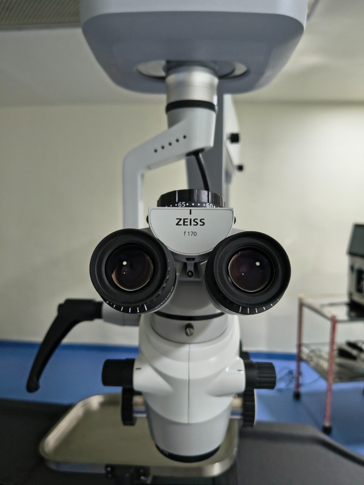 Ziess microscope with resight lens